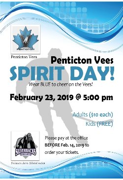 Vees spirit day invitation